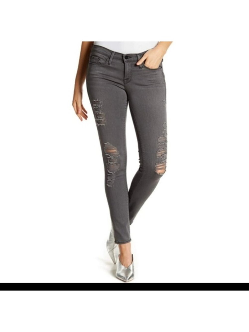 Frame Denim Le Skinny De Jeanne Jeans  Grey, Skinny Jeans,